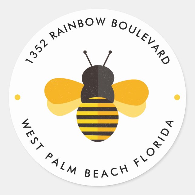 Adesivo Morada de Devolução de Aniversário de Pequeno Mel (Frente)