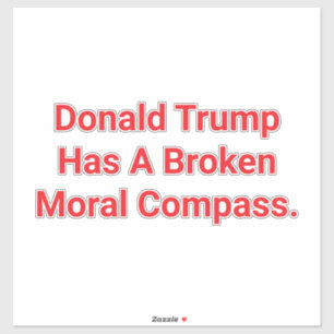 Adesivo Moralidades quebradas de Trump Hankamer Artjunkhau