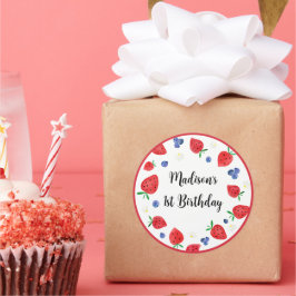 Adesivo Morango Aroma Aroma Berry Aniversário Doce