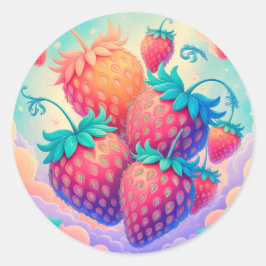 Adesivo Morango colorido