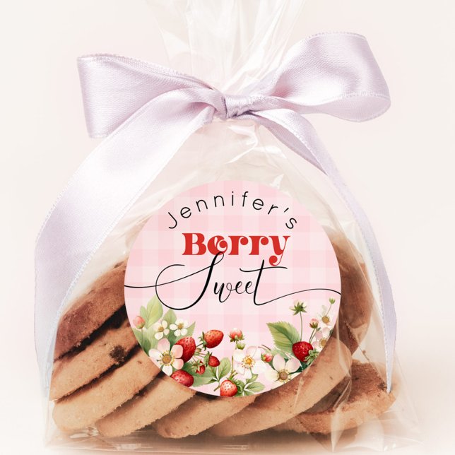 Adesivo Morango doce Aniversário de morango (Criador carregado)