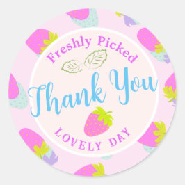 Adesivo Morango Rosa