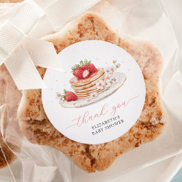 Adesivo Morango Rosa Brunei Obrigado