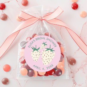 Adesivo Morangos Brancos Pineberry CHUVA DE PRESENTES NOIV
