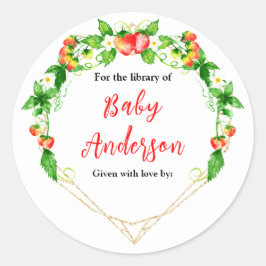 Adesivo Morangos e Chás de fraldas da Daisie