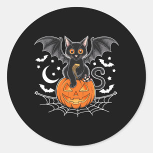 Adesivo Morcego Halloween _ Gato Preto Asas de Morcego Gat