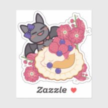 Morcego Kawaii e Tarta de Frutas Pastel