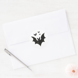 Adesivo Morcego Minimalista – Criatura de Halloween com Pi