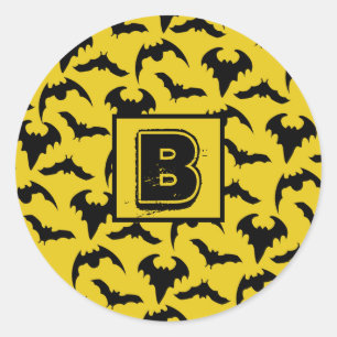 Adesivo Morcegos Amarelos e Pretos Halloween
