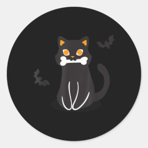 Adesivo Morcegos de Osso de Gato Preto Halloween