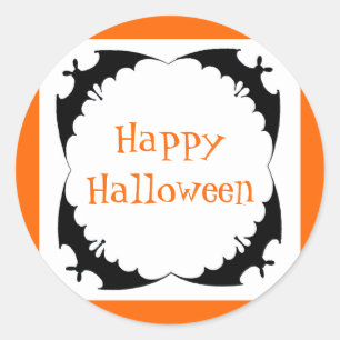 Adesivo Morcegos Gigantes Feliz Halloween
