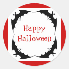 Adesivo Morcegos Gigantes Feliz Halloween