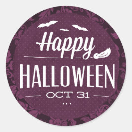 Adesivo Morcegos Voadores Feliz Halloween