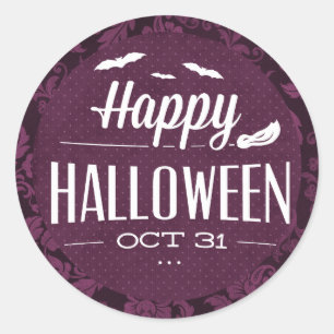 Adesivo Morcegos Voadores Feliz Halloween