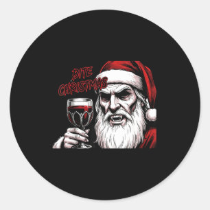 Adesivo Morder o Natal Vamre Papai Noel Vintage Quadrinho