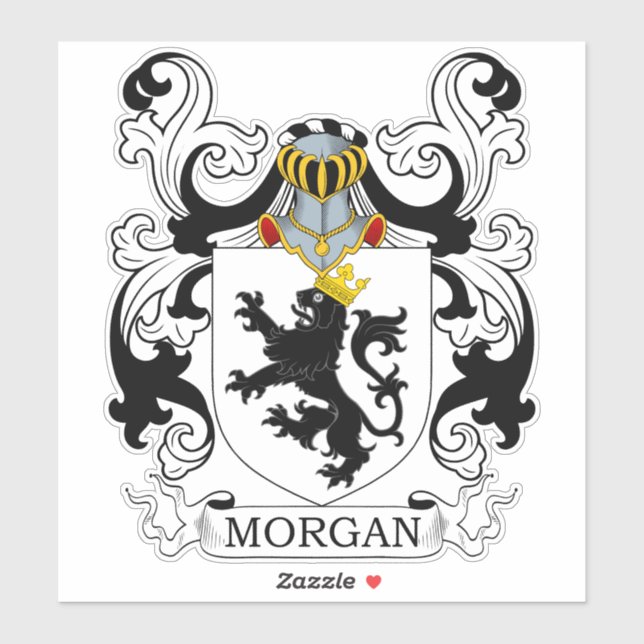 Adesivo Morgan Family Crest (Folha)
