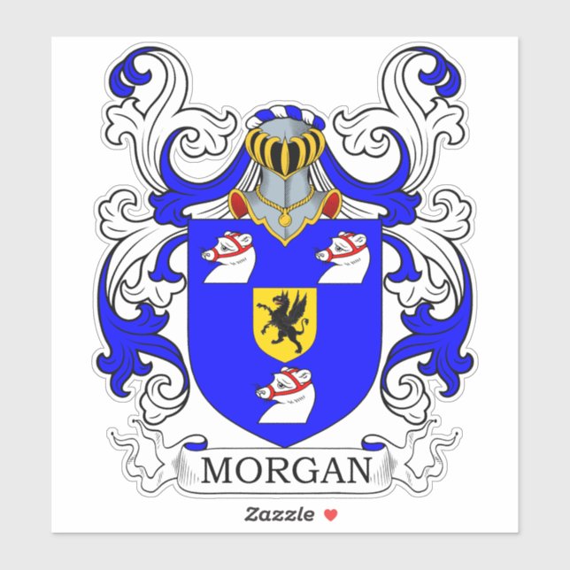 Adesivo Morgan Family Crest (Folha)
