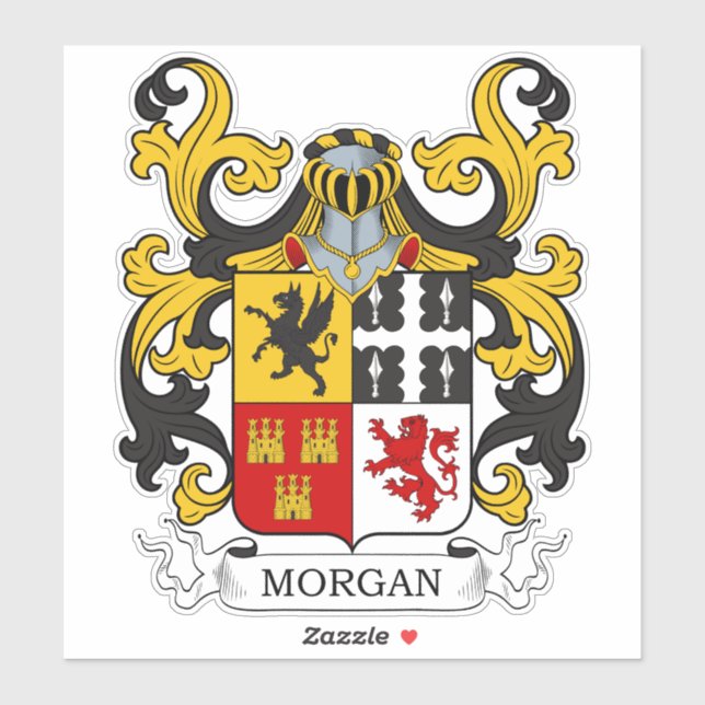 Adesivo Morgan Family Crest (Folha)