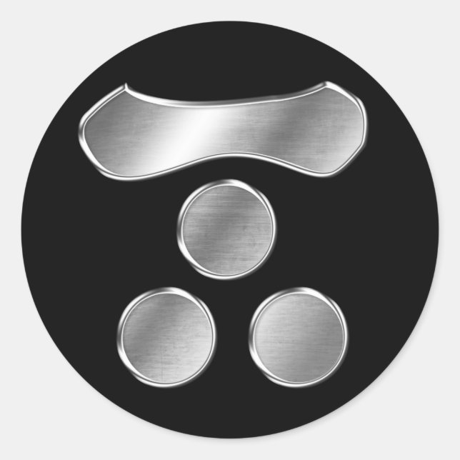 Adesivo Mori Clan Kamon Silver Chrome (Frente)