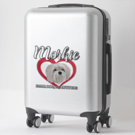 Adesivo Morkie - Cachorro Pequeno, Grande Atitude - 3