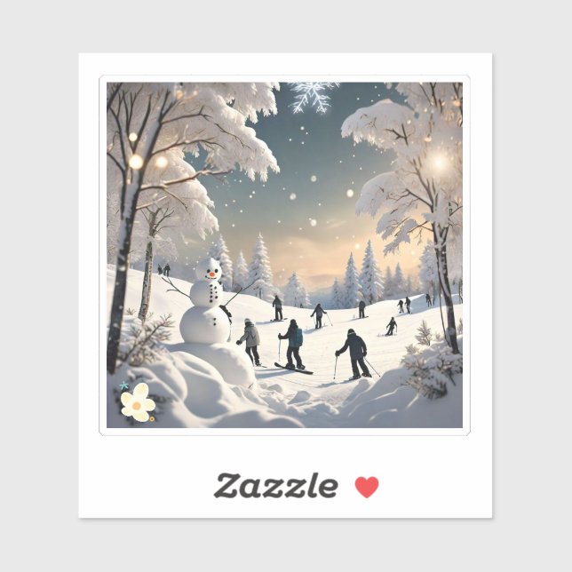 Adesivo "Morno Congelado de inverno" (Folha)