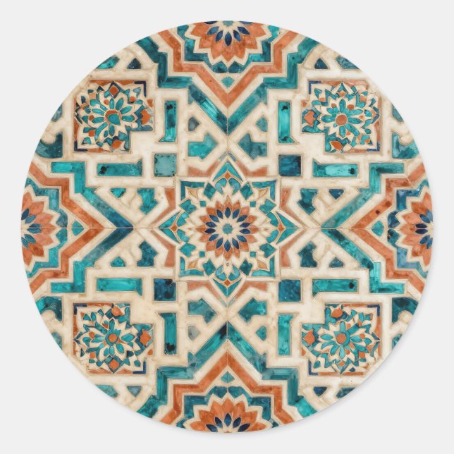 Adesivo Moroccan Mosaic Pattern (Frente)