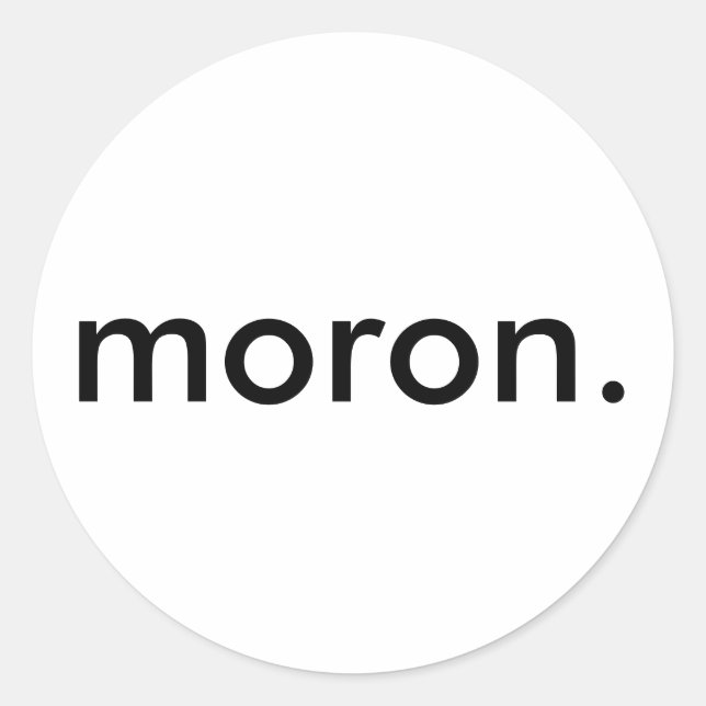 Adesivo Moron Sticker (Frente)