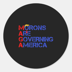 Adesivo Morons Estão Governando A América Engraçada Trump