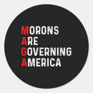 Adesivo Morons Governam Anti-Trump Político Americano
