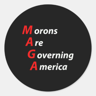 Adesivo Morons Governam Anti-Trump Político Americano