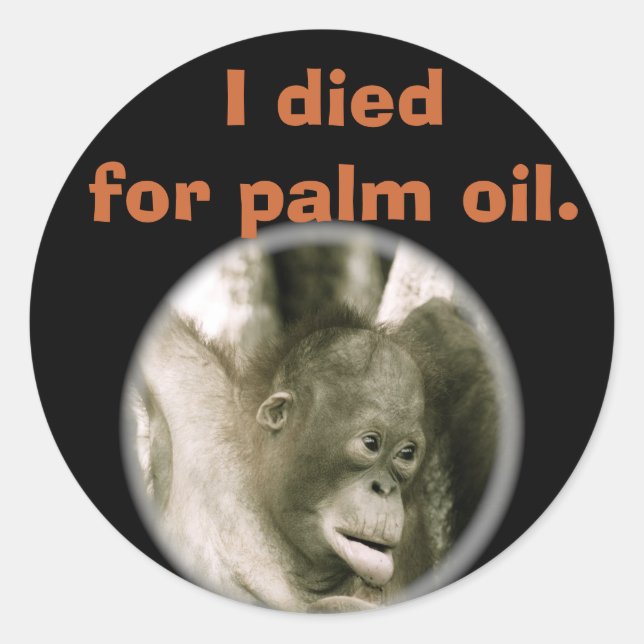 Adesivo Morri por Palm Oil Willife Indonésia (Frente)
