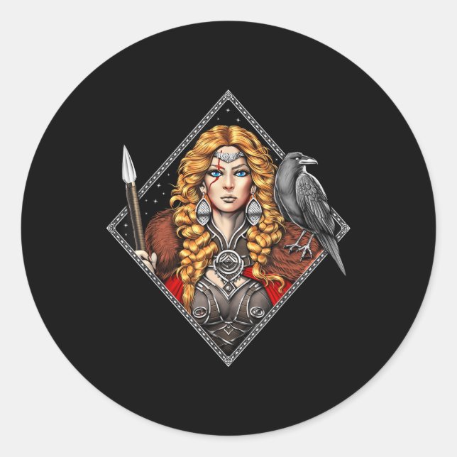 Adesivo Morrigan Deusa Celta Mitologia Pagan Deidade De W (Frente)