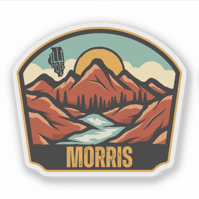 Adesivo Morris, Illinois  (Frente)