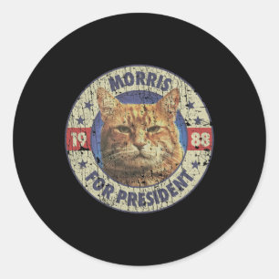 Adesivo Morris Para Presidente Vintage 1988 Cat Lover