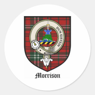 Adesivo Morrison Clan Crest Crachá Tartan