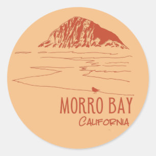 Adesivo Morro Bay Califórnia Rocha Morro