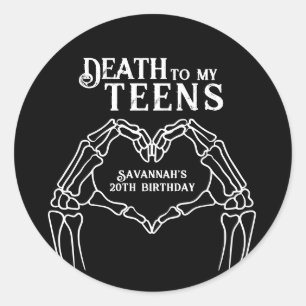 Adesivo Morte à Minha Adolescência Tendenioso Gótico Anive