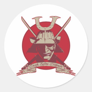 Adesivo Morte antes do samurai da desonra