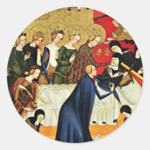 Adesivo Morte de St. Clare por Meister Von Heiligenkreuz