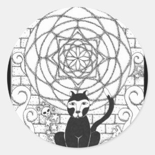 Adesivo Morte - gatinho do apocalipse