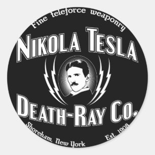 Adesivo Morte-Raio Co. de Nikola Tesla