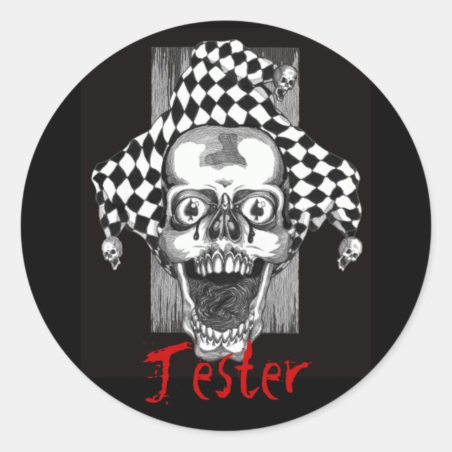 Adesivo Morto Jester Sticker. (Frente)