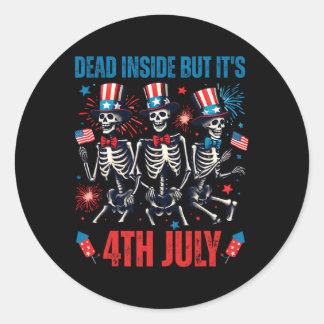 Adesivo Morto Mas Seu Esqueleto De Dança De 4 De Julho U