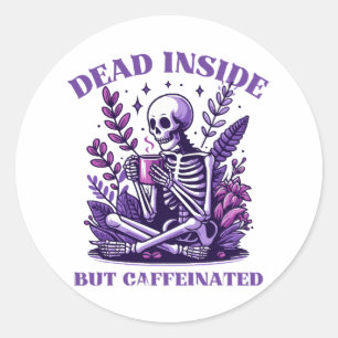 Adesivo Morto por Dentro, mas Cafeinado