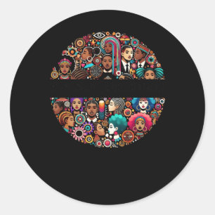 Adesivo Mosaico Afrocêntrico Vibrante.