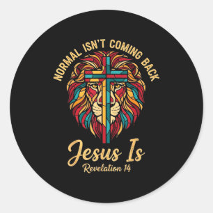 Adesivo Mosaico Cristão Normal Não Está Voltando Jesus Est