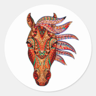 Adesivo Mosaico de joia de cavalo