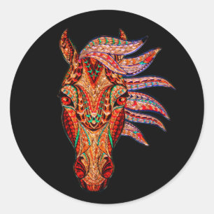 Adesivo Mosaico de joia de cavalo