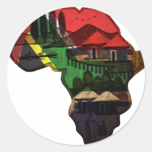 Adesivo Mosaico Vibrante da África: Arte-Padrão Decorativa