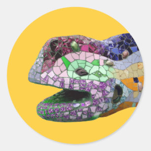 Adesivo Mosaicos da cabeça do lagarto de Gaudi